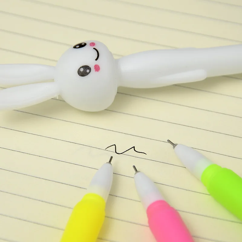 2 предмета красочные кролик гелевые ручки кавайные канцелярские принадлежности