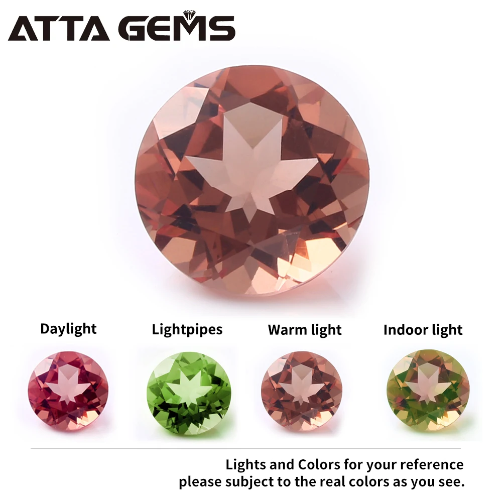 

Diaspore Loose Gemstone Round 9mm Diamond Faced Cut Jewelry Design Stone Created Diaspore Color Change Stone Popular Stone