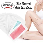 LANBENA 10 листов двусторонней бумаги для удаления волос на ногах и подмышках, быстрое удаление волос