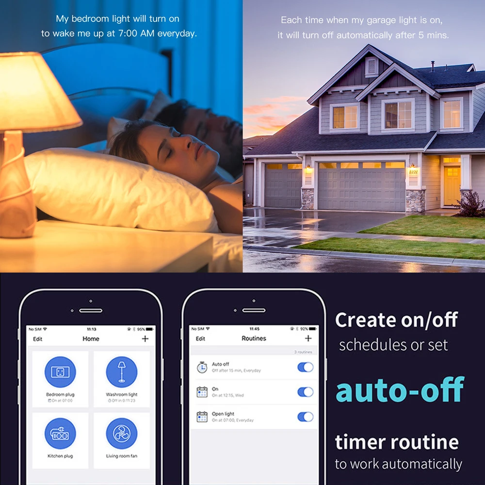 Meross MSS210 US WiFi Smart Plug APP дистанционное управление переключатель поддержка Alexa и Google