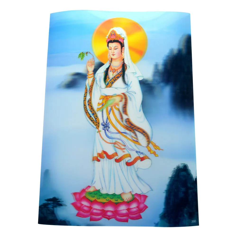 Настенная пластиковая картина с 3D-эффектом Постер Bodhisattva A2061 | Дом и сад
