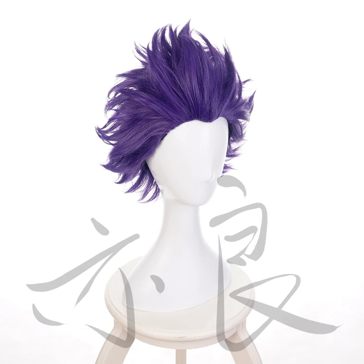 Аниме My Hero academic Shinsou Hitoshi фиолетовый короткий парик Boku no Косплей волосы ролевые