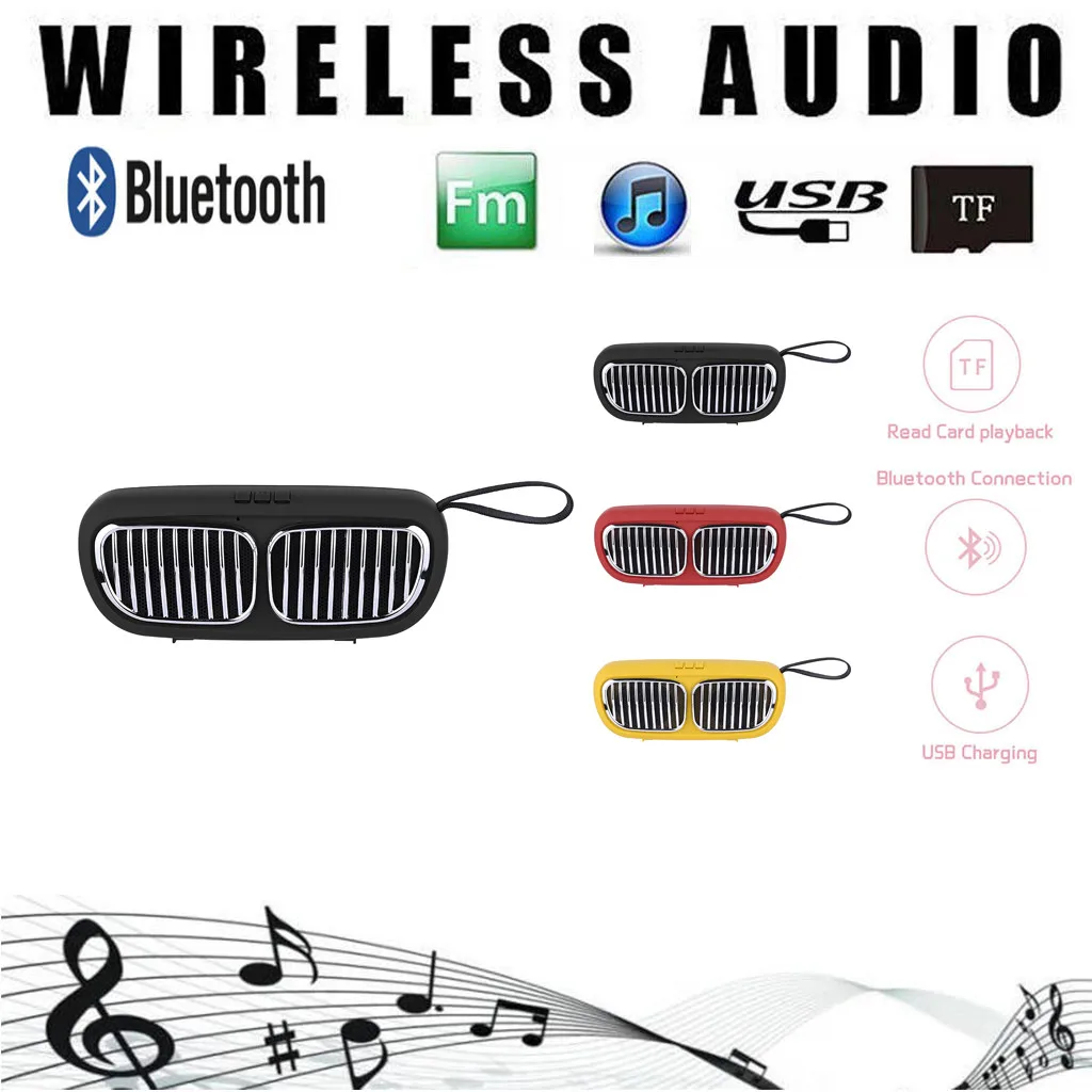 Портативный беспроводной мини динамик USB Радио bluetooth-динамик FM для душа ванной автомобиля стерео аудио музыкальный плеер