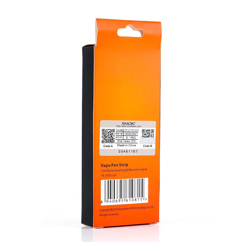 5 шт. оригинальный SMOK Vape Pen 22 катушка сетка полоса 0 15 Ом подходит Plus kit Электронные