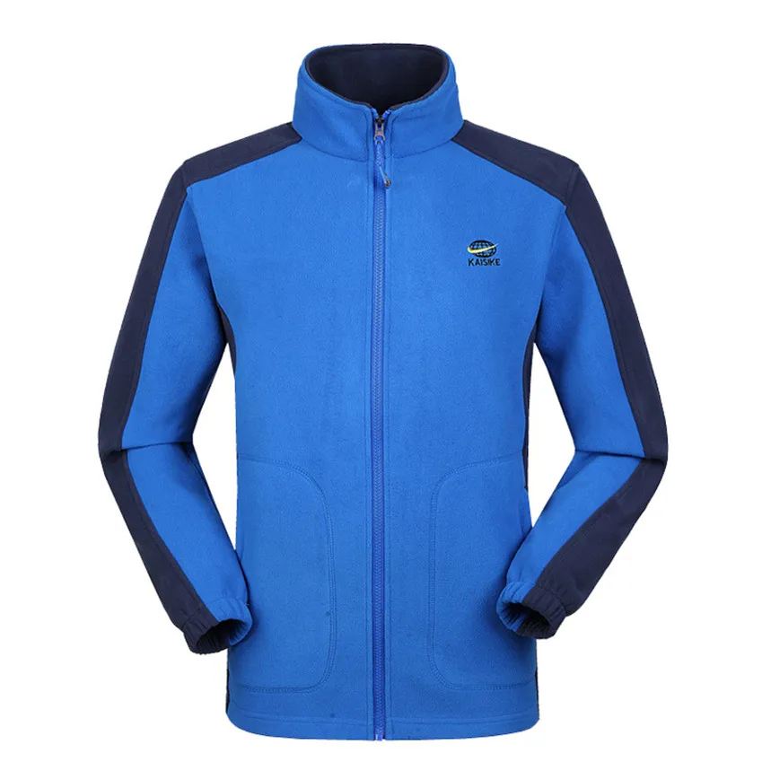 Men Color Blue Mountainskin для мужчин и женщин весна осень флис походные Куртки Спорт на открытом воздухе Кемпинг Треккинг Альпинизм термо бренд пальто VA486 - Цвет: Men Color Blue