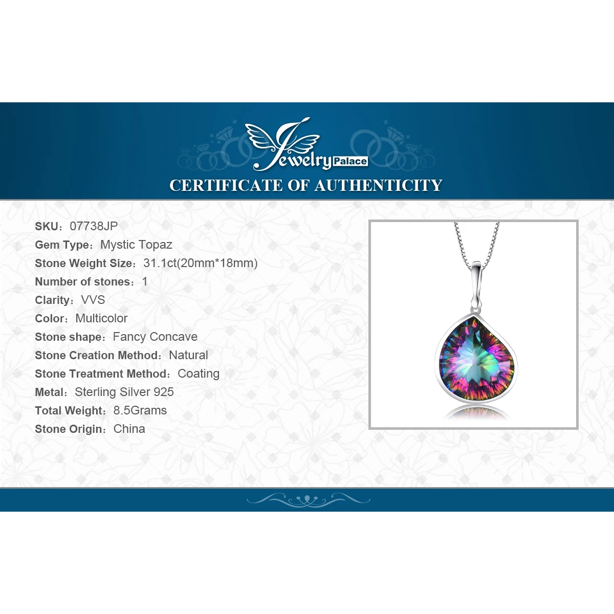 Женские серьги-гвоздики с фианитом JewelryPalace корейские серьги из стерлингового