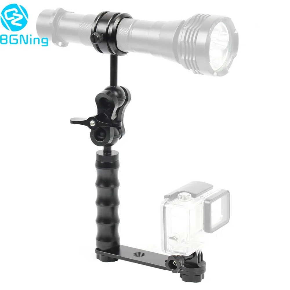 Camera Diving Bracket Frame Kit Light Arm Handle Grip Ball Head Butterfly Clip Stabilizer Rig Housing Cage Photography Accessory
