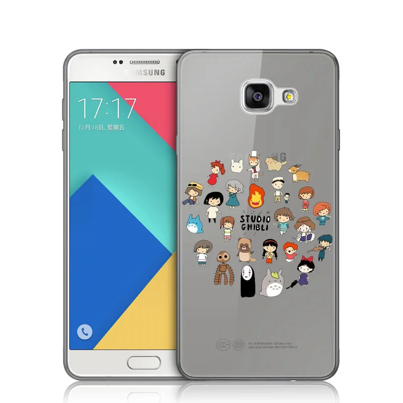 Очаровательный ударопрочный чехол Kuliai Totoro для Samsung Galaxy 2017 2016 2015 A7A3 A5 J7 J5 J3 Мягкий