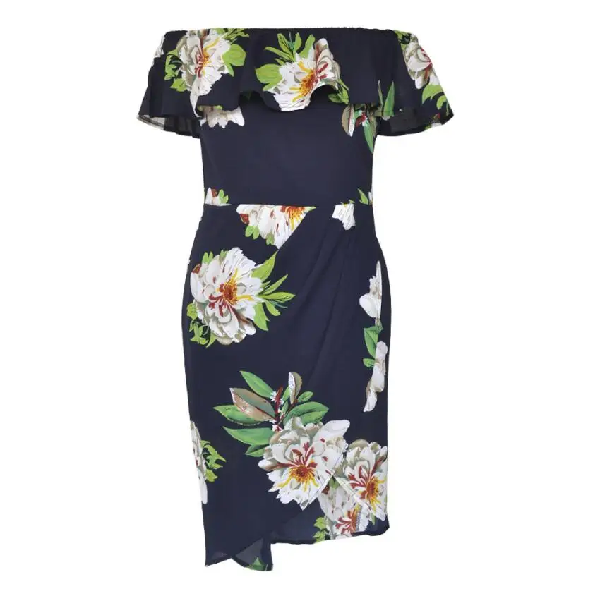 2017 летняя одежда женское платье с открытыми плечами пляжное Бохо белое