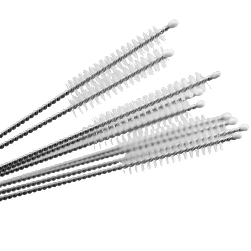 

1PC Stainless Steel Nylon Straw Cleaning Brush Drinking Pipe Tube Cleaner Baby Bottle Brush Cleaning Tools