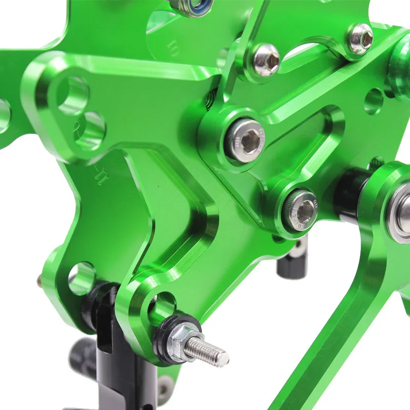 CNC Алюминиевые мотоциклетные подножки для ног набор педали Rearset Kawasaki ZX10R ZX 10R 2011 2018