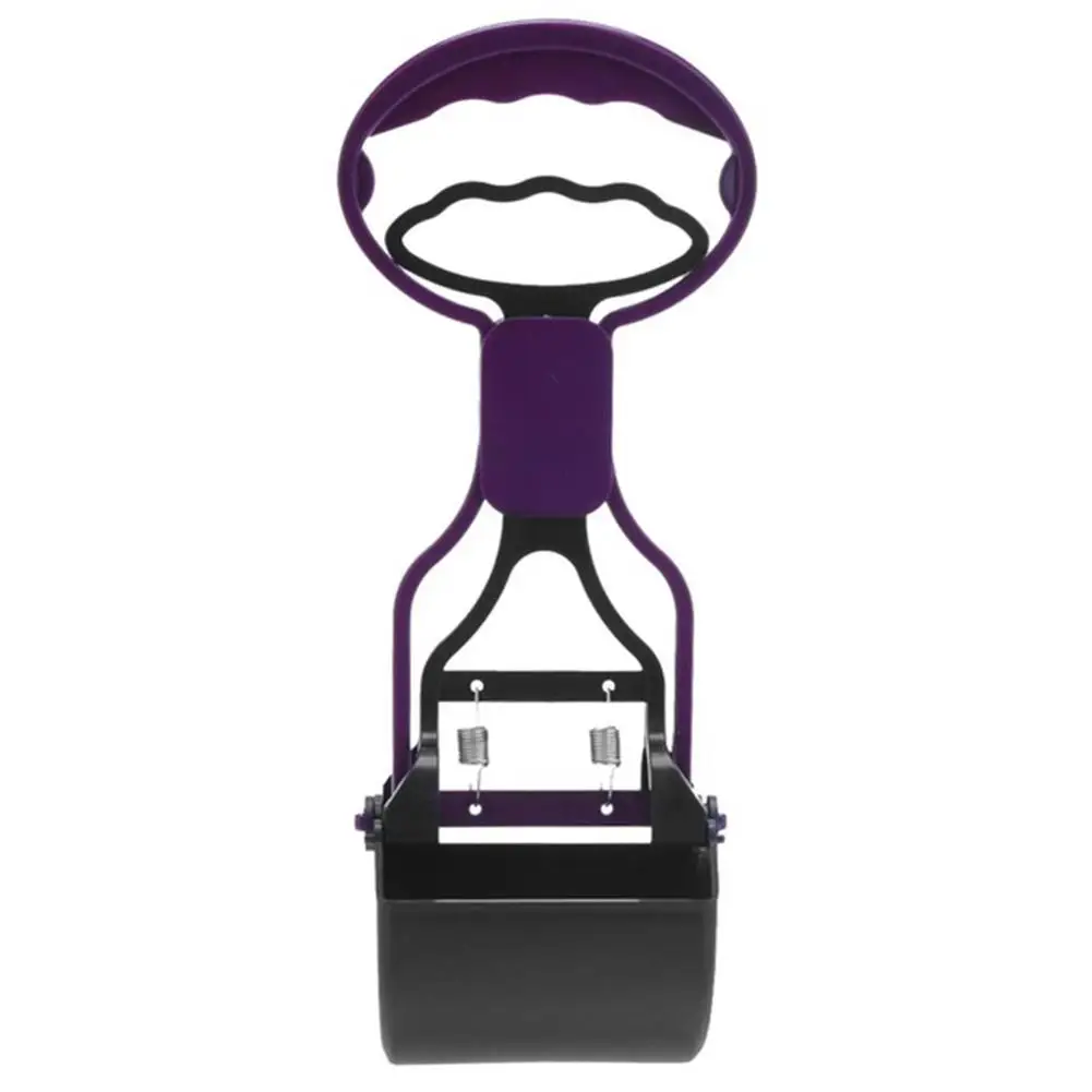 purple Поводок для собак с длинной ручкой для домашних животных, кошек и кошек, растягивающаяся лопата, инструменты для уборки домашних животных, аксессуары для собак для дома и улицы - Цвет: purple