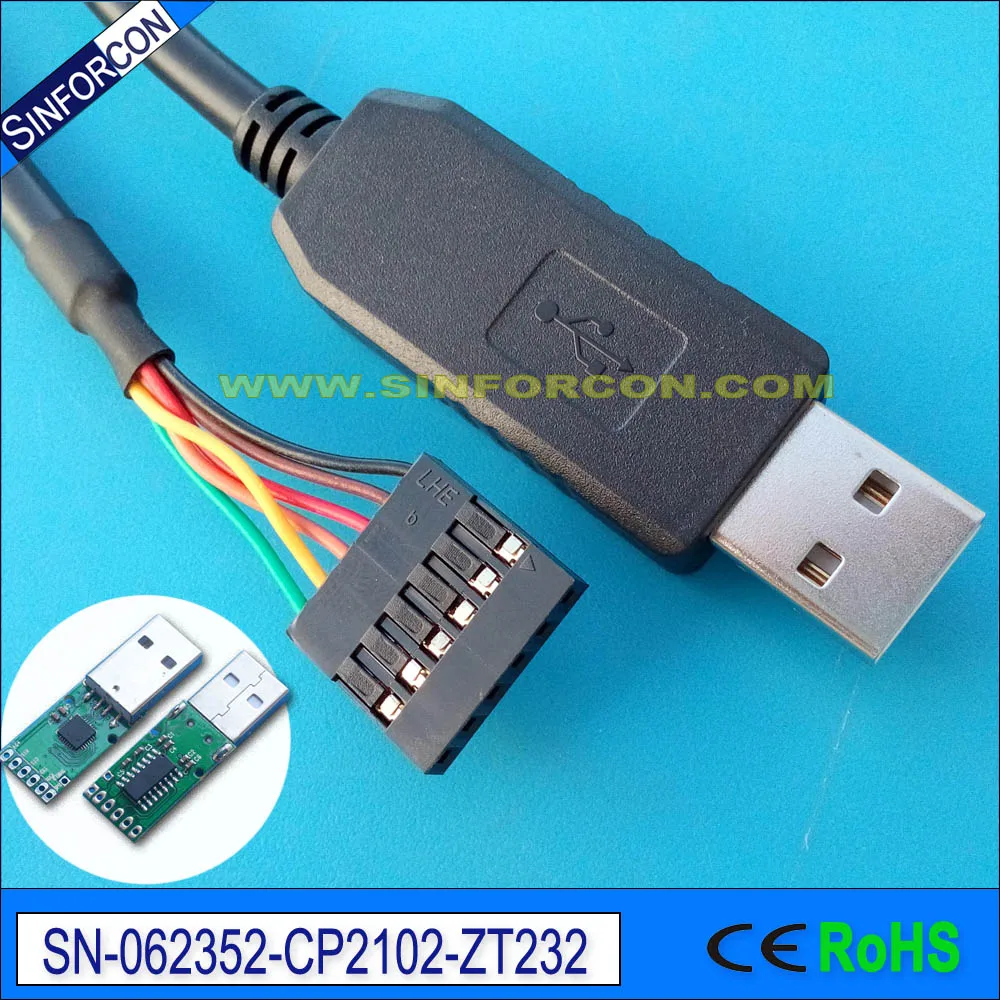 Кабель silcon labs cp2102 с разъемом 0 1 дюйма 6P DU PH|laboratory|lab cable |