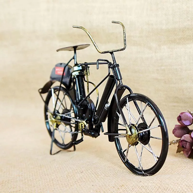 Винтажная модель старинного велосипеда винтажная настольные украшения