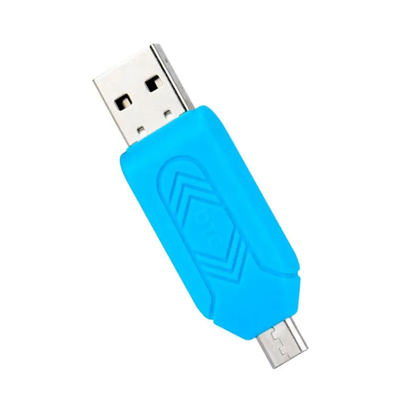 Высокоскоростной мини USB 2 0 + OTG Micro SD/SDXC TF кардридер адаптер u диск Прямая поставка
