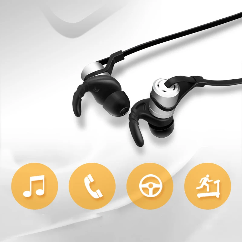 наушники для телефона беспроводные Sweatproof Магнитного Спорта Bluetooth 4.1 Спорт
