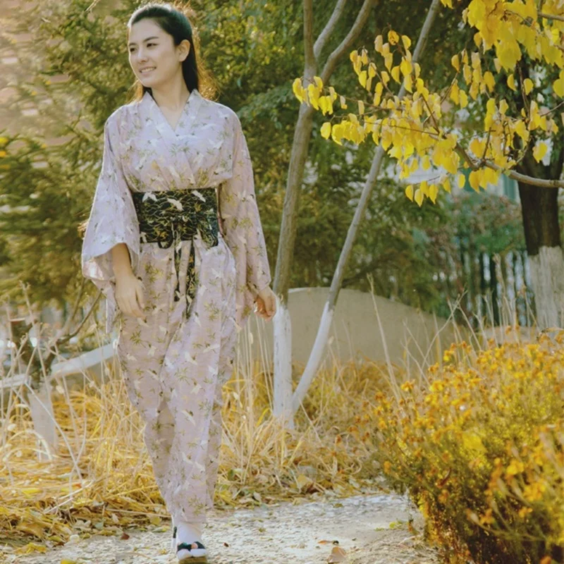 Женский юката для женщин haori Япония Гейша костюм obi национальное платье
