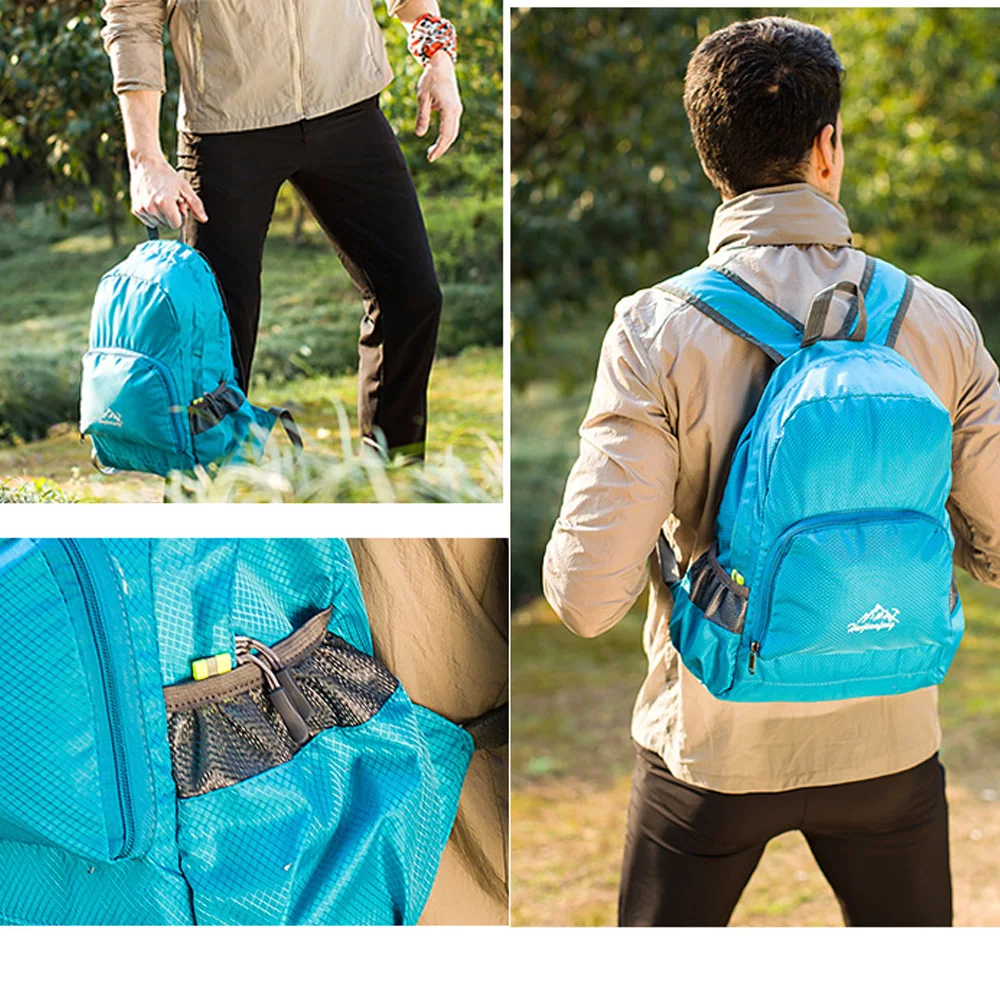 Водонепроницаемый упаковочный рюкзак прочный складной дорожный походный