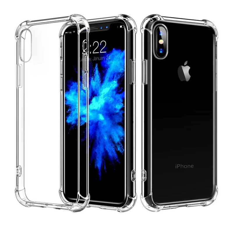 Силиконовый чехол для телефона air bag anti fall мобильный телефон iPhone 6 6s 7 8 splus x xs max