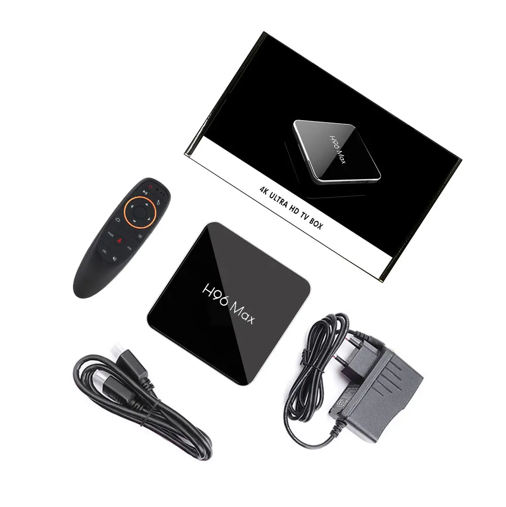 ТВ приставка H96 MAX X2 Android с голосовым дистанционным управлением ATV Amlogic S905X2