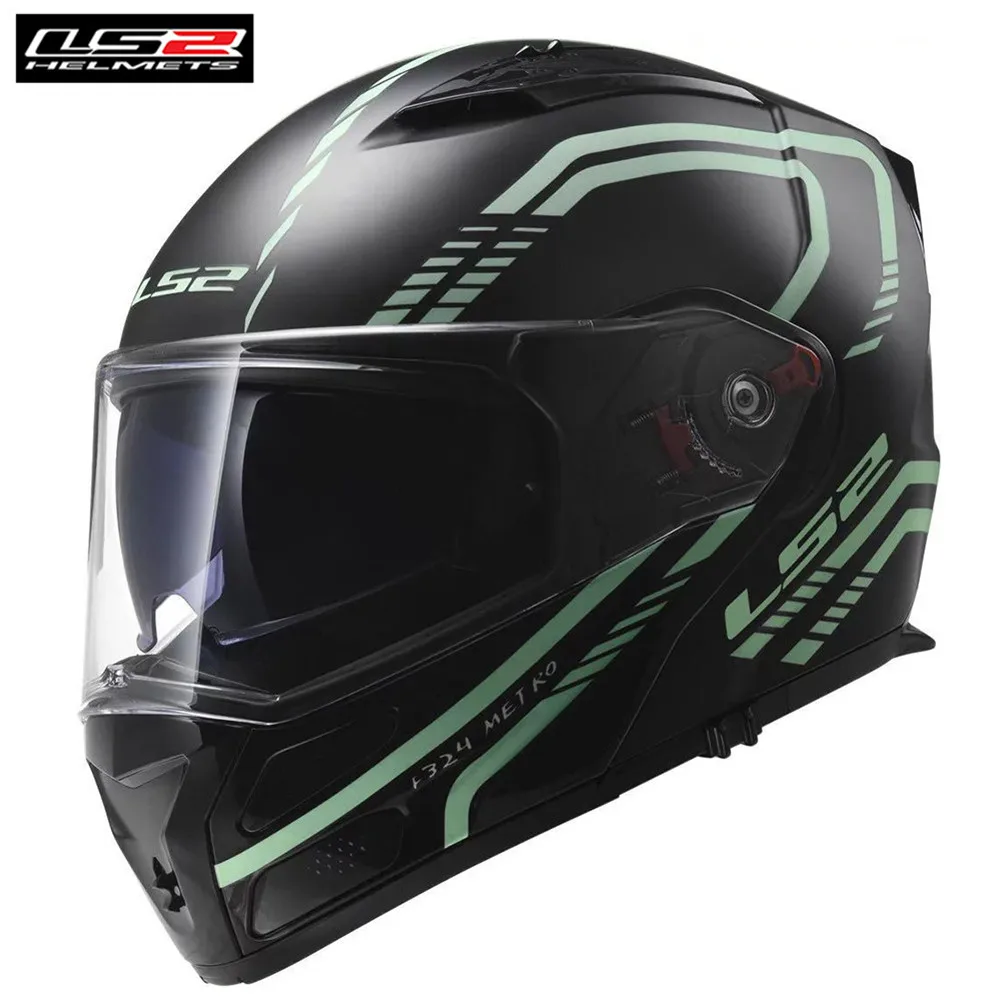 LS2 Firefly FF324 мотоциклетный шлем Touring Cruiser модульный анфас флип-ап двойной козырек шлемы