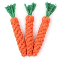 pet supply high quality pet dog toy carrot shape rope puppy chew toys teath cleaning outdoor fun training