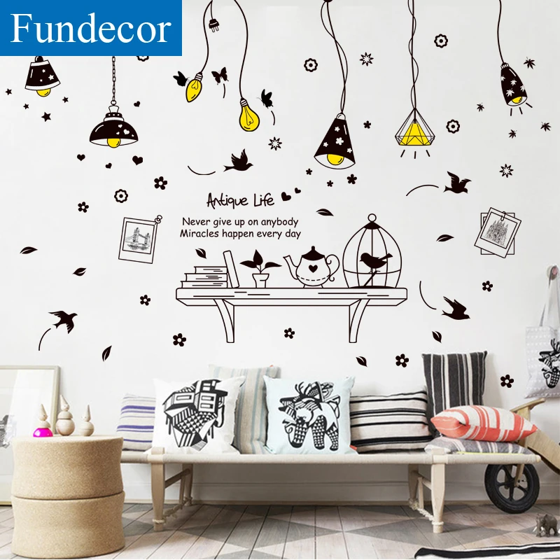 [Fundecoration] DIY Люстра подвесная настольная комбинированная Настенная Наклейка