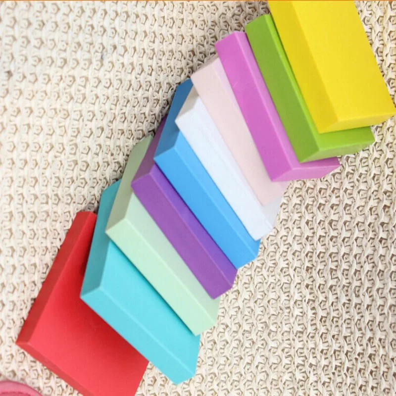 10 конфетных цветов Высокое качество DIY резной резиновый штамп квадратный кирпич