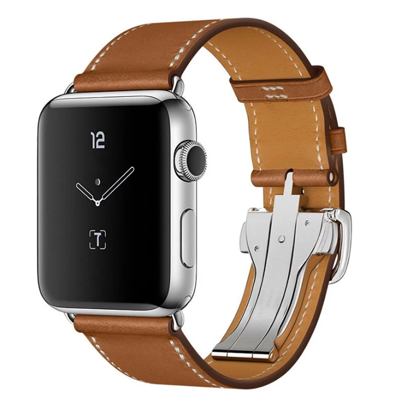Кожаный ремешок для Apple watch band 4 44 мм 40 мм iwatch band 42 мм 38 мм браслет с пряжкой для Apple watch 4 3 21