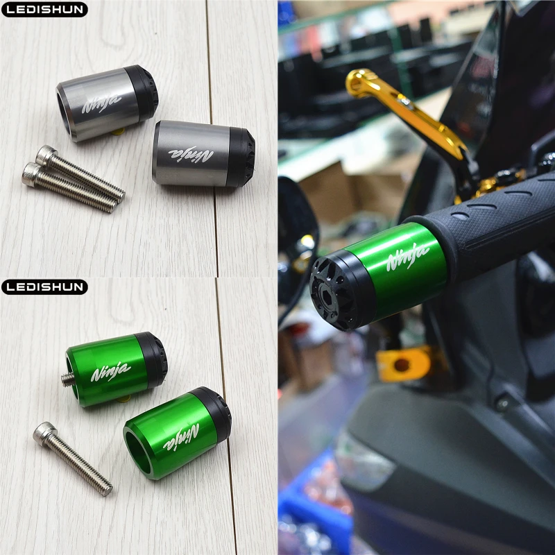 Руль акустическая система концы крышки слайдер Для KAWASAKI ER6N ER 6F NINJA 400 300 250 GTR1400 ZX14R