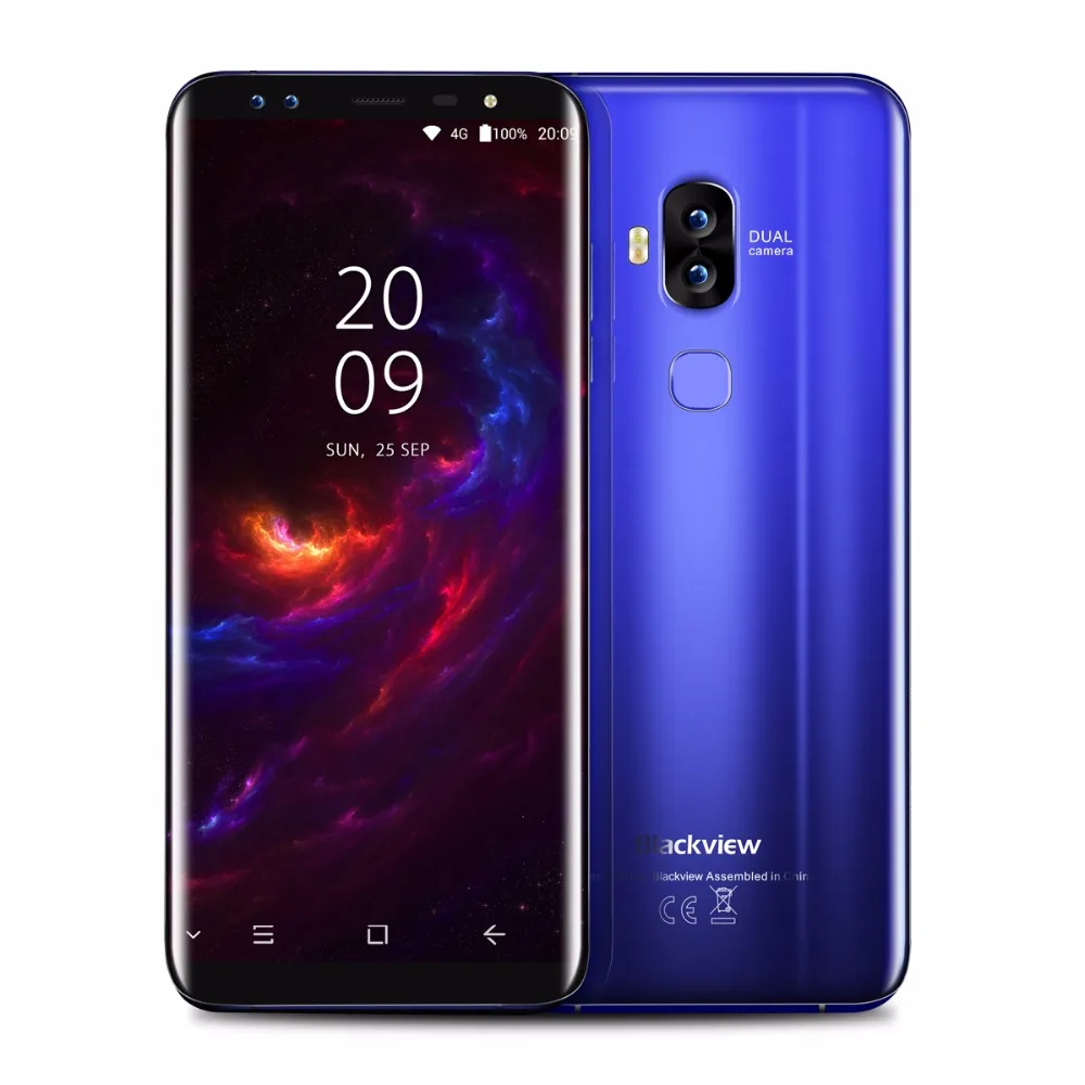 Blackview S8 5 7 "четыре камеры 18:9 смартфон 4 ГБ ОЗУ 64 Гб ПЗУ MT6750T Восьмиядерный