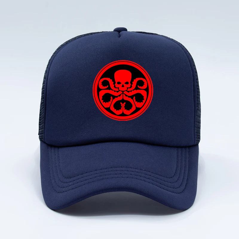Новая модная Высококачественная бейсбольная кепка с принтом Marvel Red Skull женская и