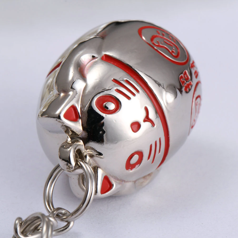 10 шт./лот оптовая продажа для магазина брелок ключей в виде животных 3d Lucky Fortune кот