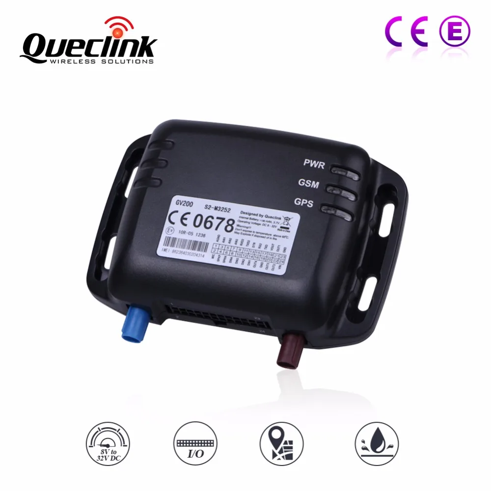 Gps трекер автомобильное GPS устройство слежения GSM локатор гусеничный Queclink GV200 8 32 В