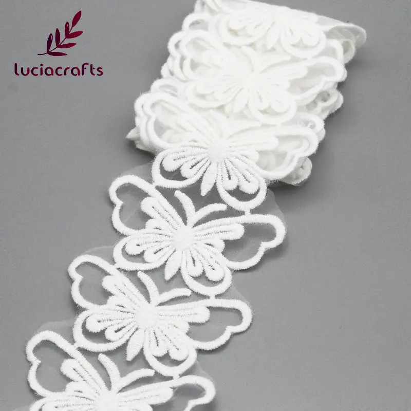 Lucia crafts 7,3 см Разноцветные формы Вязание Вышивка Хлопок Кружево DIY отделка Швейные аксессуары материалы N0513