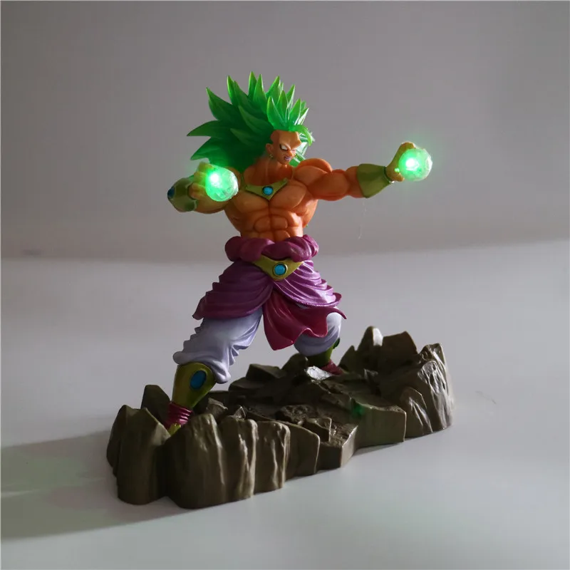 Драконий жемчуг Z Broly Saiyan Коллекционная Ночная лампа Детские куклы DBZ фигурки для