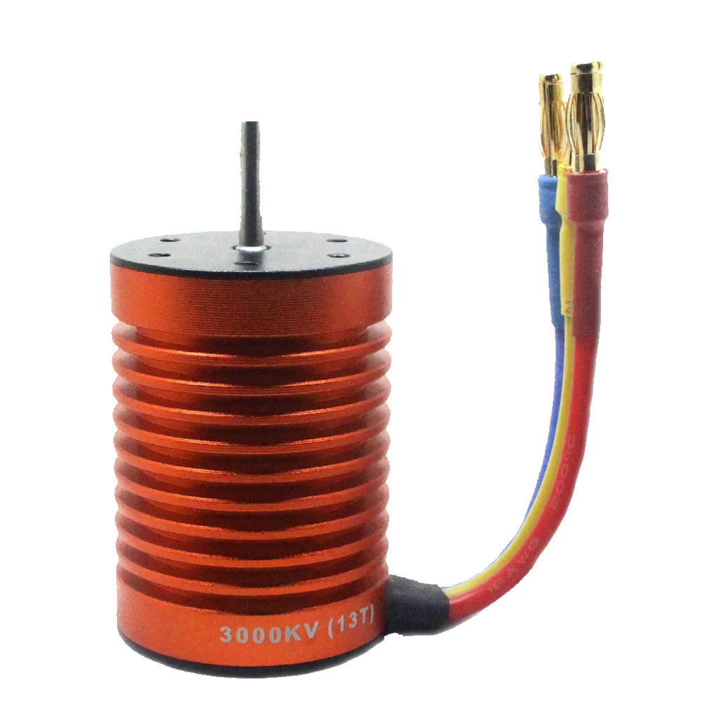 Бесщеточный двигатель 60A ESC 13T 3000KV с комбо набором карт программирования для 1/10 RC