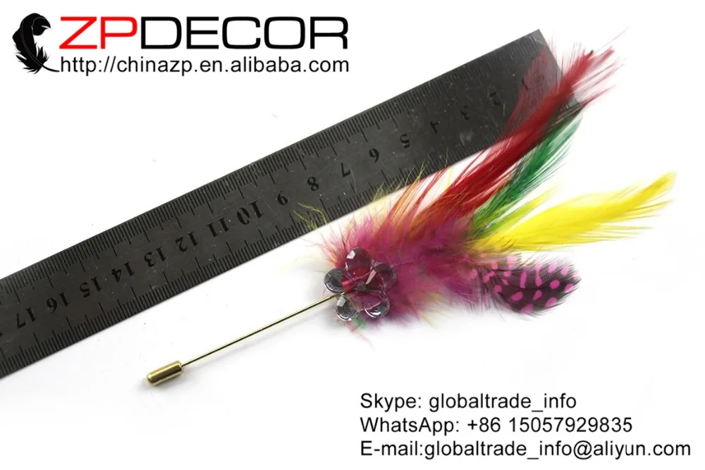 ZPDECOR Высококачественная брошь ручной работы 10 шт./лот смешанные цвета Курица