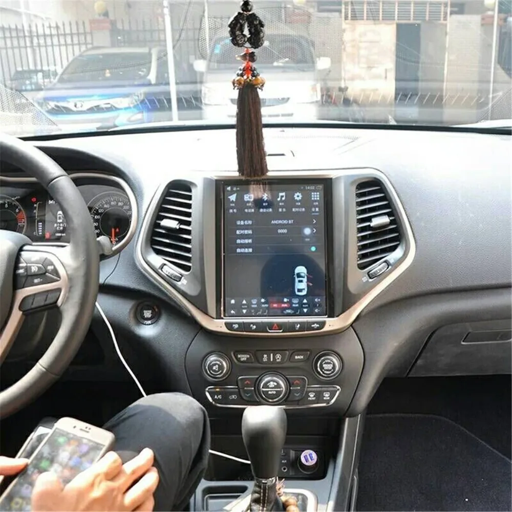 10," Tesla type Android 8,1 4+ 64 ГБ для JEEP Cherokee автомобильный dvd-плеер навигация gps Радио стерео блок