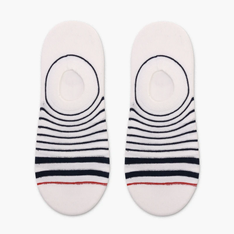 Gradient Stripes PEONFLY мужские носки с закрытым носком Веселые геометрические полоски точечные буквы камуфляж уличные harajuku Хип-хоп хлопковые носки-башмачки - Цвет: Gradient Stripes