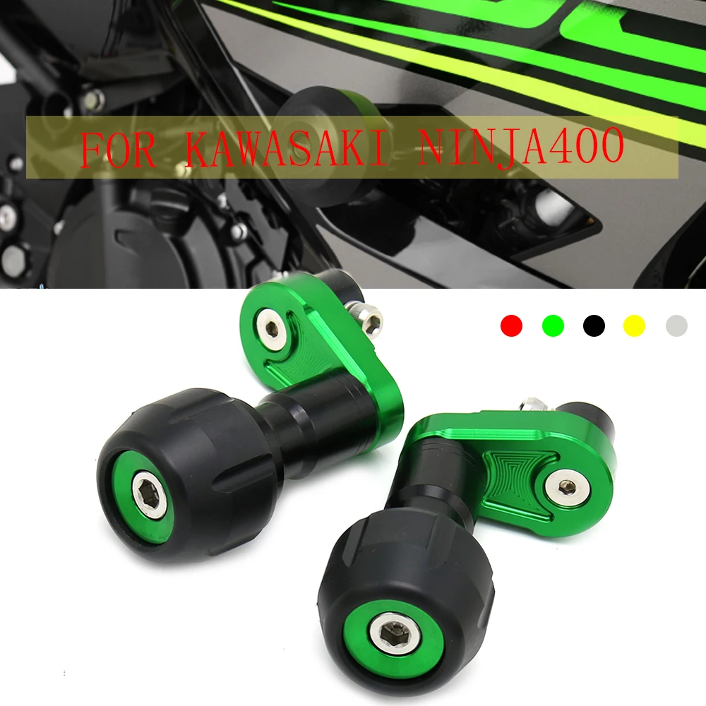 Слайдеры рамы мотоцикла с ЧПУ для KAWASAKI NINJA400 z400 2018 2019 2021 20 Противоударная защита