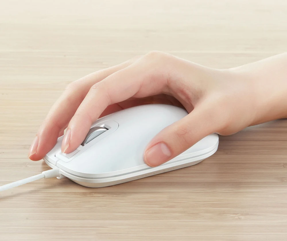 Xiaomi новая Идентификация отпечатков пальцев мышь USB интерфейс для Windows10, 8,1 поверхность ноутбука Настольный компьютер офисная проводная мышь
