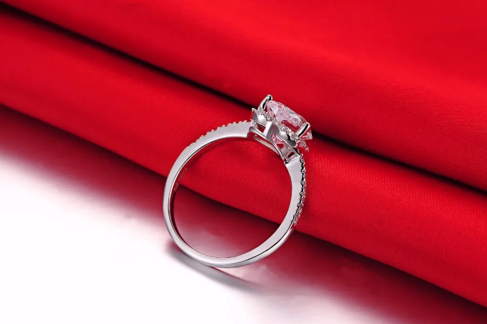 

2Ct Heart Shape Moissanite Diamond Ring Test Positive Solid 14K White Gold Ring Quality Guarantee Anniversary Jewelry Love
