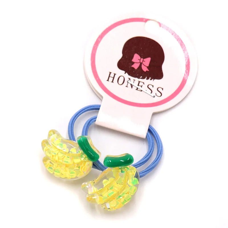 Резинки для волос детские акриловые в виде фруктов 2 шт./упак. | Аксессуары одежды