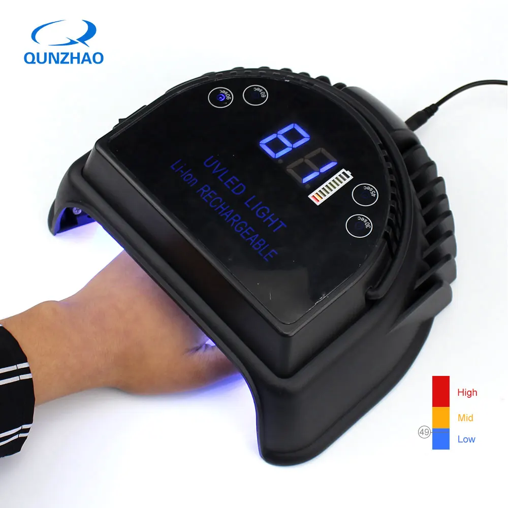 Лампа для ногтей Smart sensor 72 Вт УФ светодиодный полировщик машина с батареей для отверждения гель-терапии маникюрная лампа таймер лак для ногтей сушилка