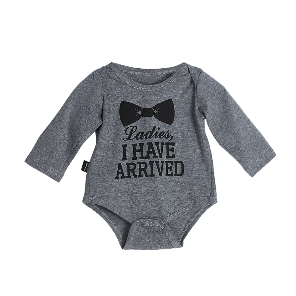 2017 весенние популярные комбинезоны с круглым вырезом и бантом для новорожденных