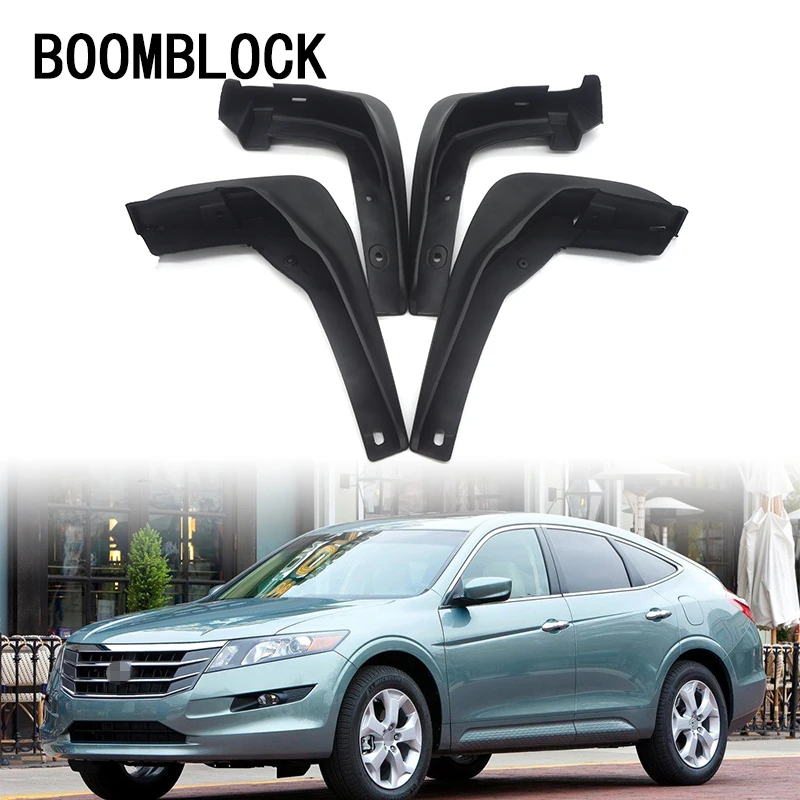 

BOOMBLOCK 1Set/4Pcs Car Front Rear Mudguards For Honda Accord Crosstour 2010 2011 2012 Accessories Mudflaps Fenders Mud Flaps