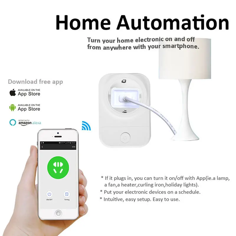 Умная розетка с Wi Fi штепсельная Вилка для ЕС/Великобритании/FR умная вилка USB порт