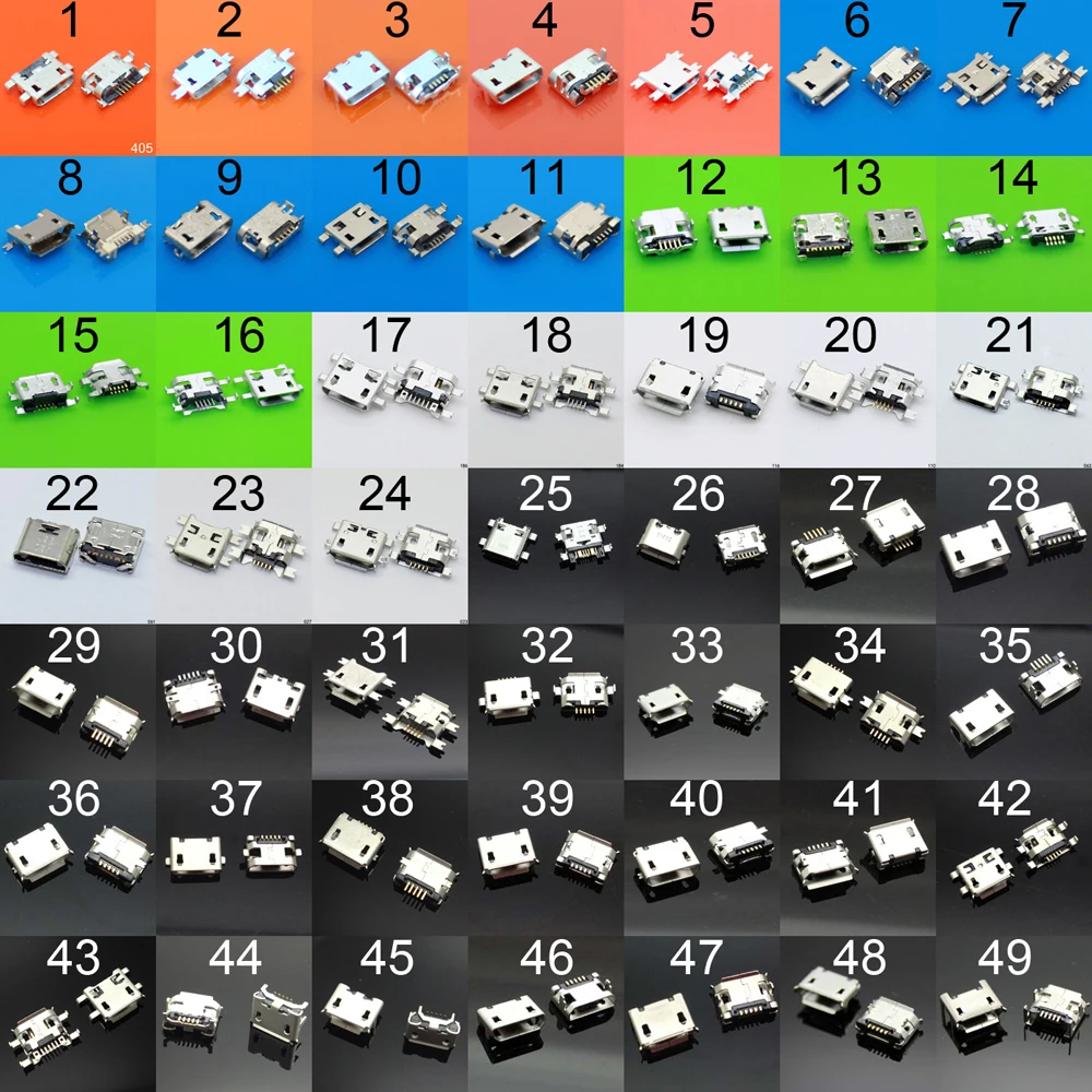 50 моделей лидер продаж разъем для зарядки micro usb Samsung ASUS SONY HP HTC ZTE Huawei Xiaomi Redmi Lenovo OPPO