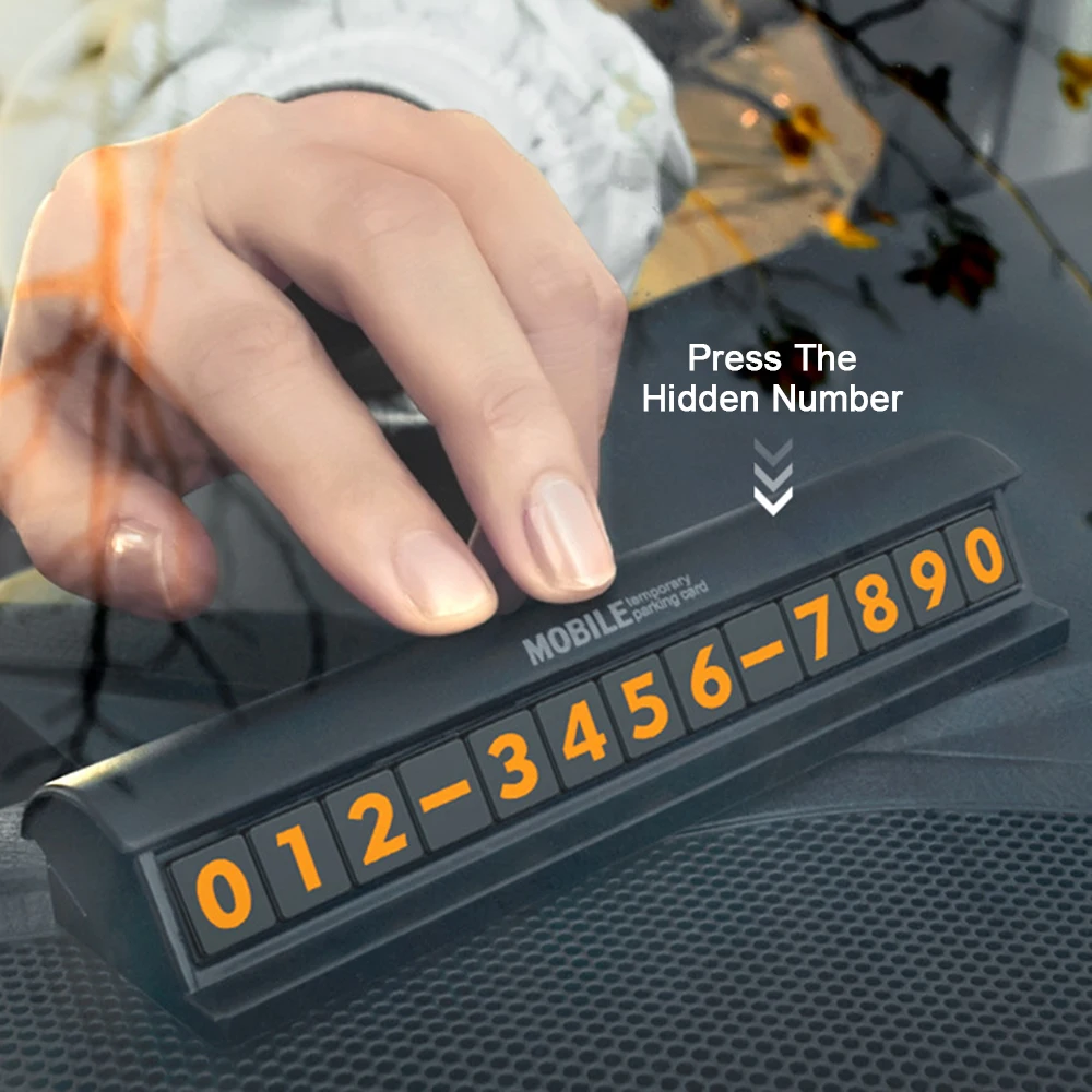 Автомобильная Временная парковочная карта с выдвижным ящиком Стильный